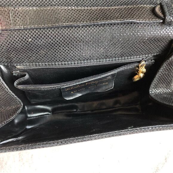 Vintage Salvatore Ferragamo Leather Shoulder Bag - Picture 11 of 16